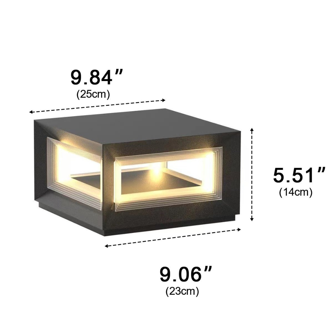 Solar-Pfostenleuchte Außen | LED 3000K | IP65 | Garten & Einfahrt