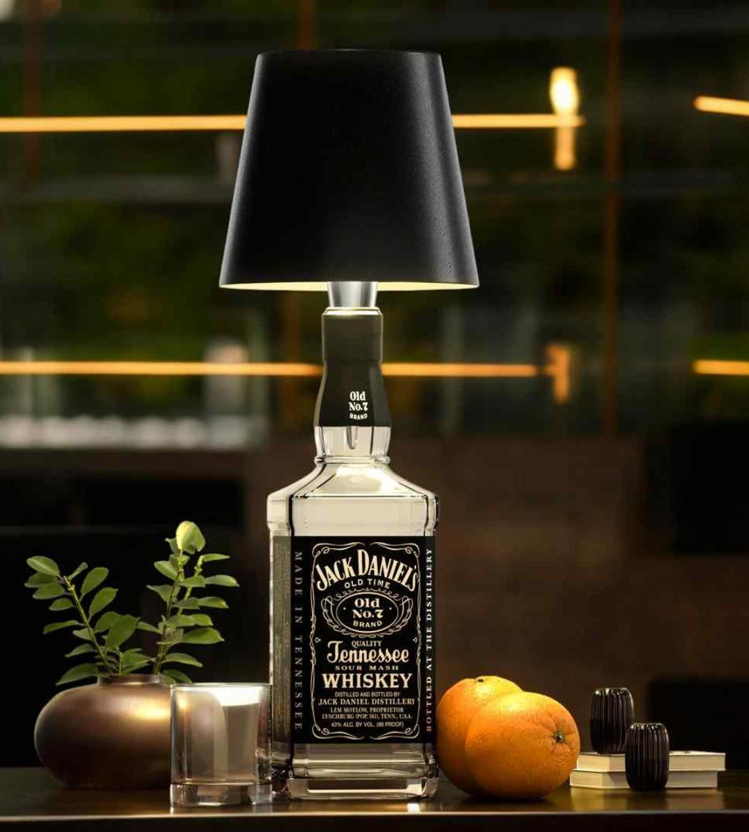 Design‑Lampe Flaschenform | Innen & Außen | LED Ambientelicht