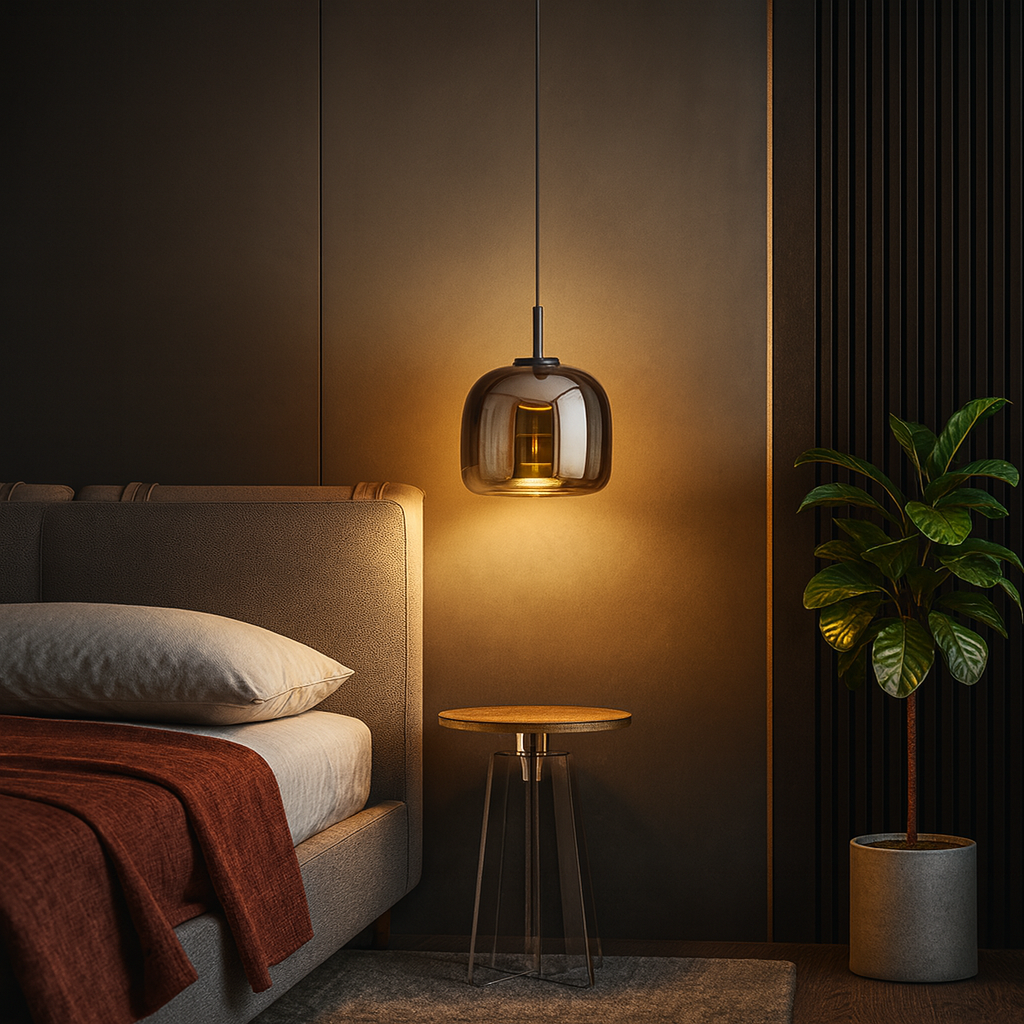Pendelleuchte | Rauchglas LED | Esszimmer & Wohnbereich | Modernes Design