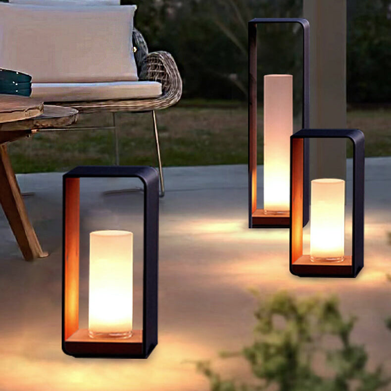 Solar-Laterne Rechteckig | LED | Fernbedienung | IP65 Außen