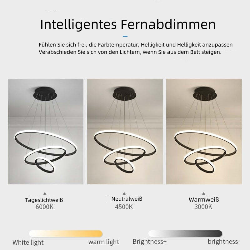 LED-Pendelleuchte | Modernes Ring-Design | Innenbeleuchtung