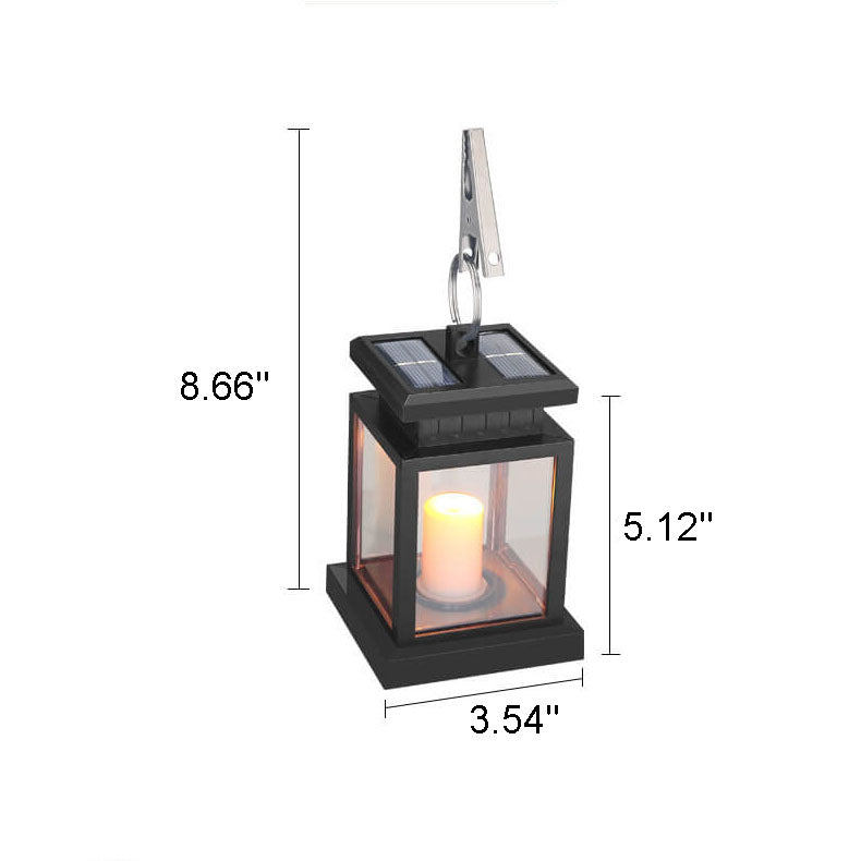 Solar-Hängelaterne Vintage | LED Kerzenlicht | IP44 | Garten & Terrasse