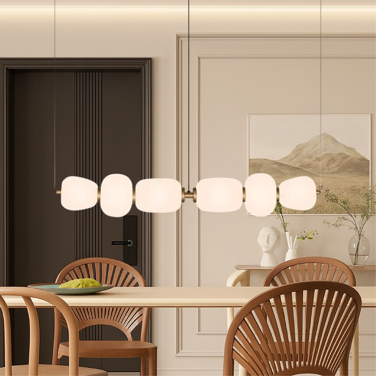Pendelleuchte Weiß Minimalistisch | LED | Modern | Küche & Essbereich