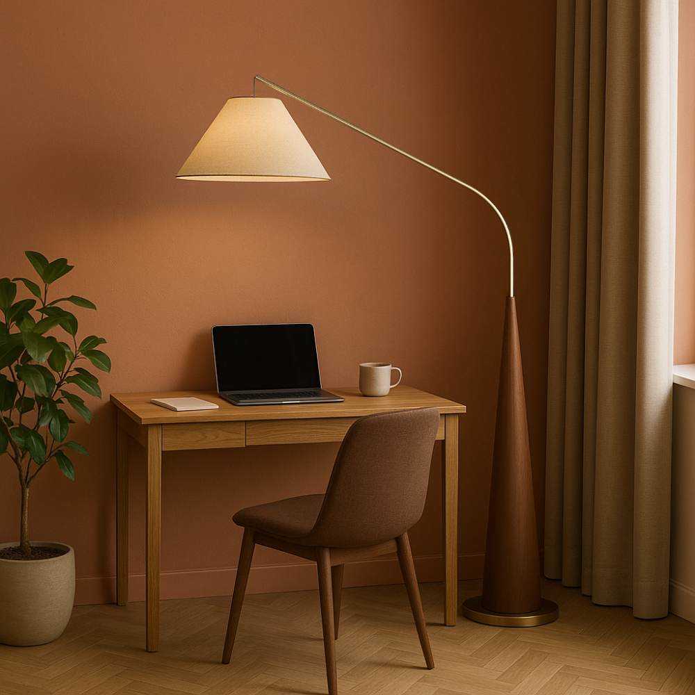 Stehlampe Holz Tripod | Skandinavisch | E27 | Warmweiß