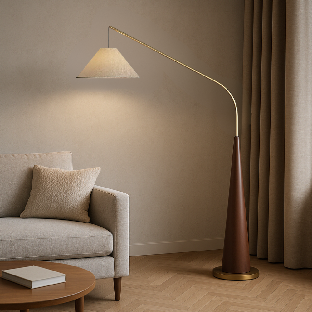 Stehlampe Holz Tripod | Skandinavisch | E27 | Warmweiß
