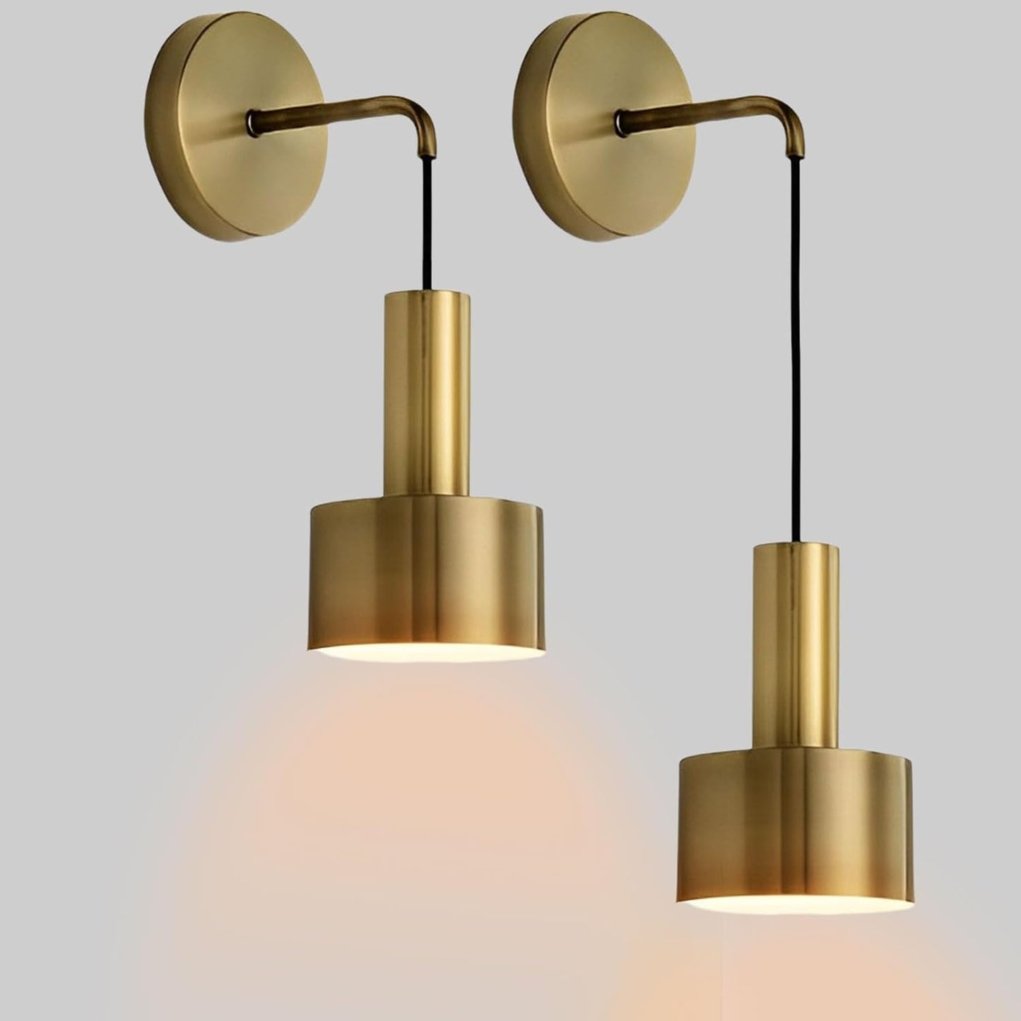 LED-Wandleuchten Duo | Messing-Design | Modern & Elegant