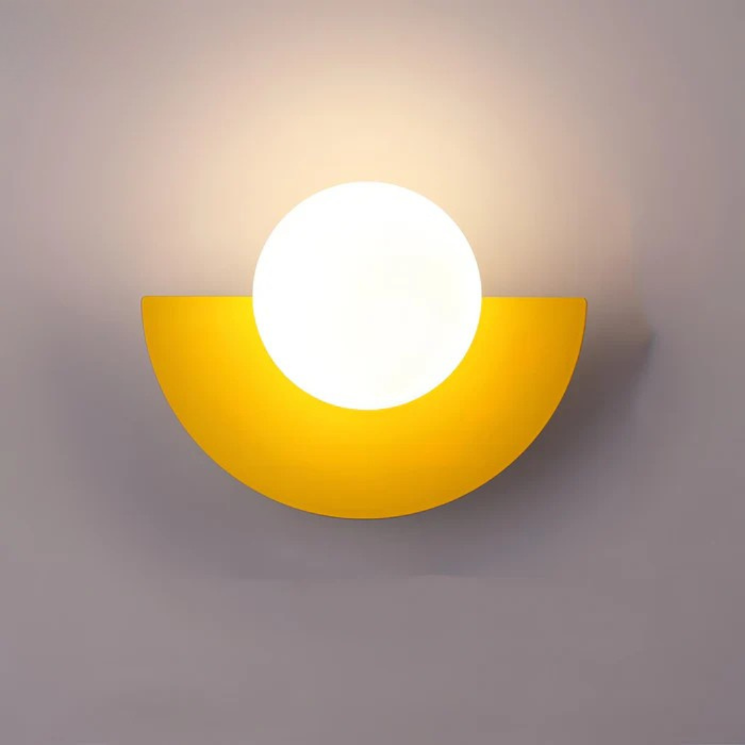 LED-Wandleuchte | Modern Minimalist | Glas-Globus | Warmweiß & Coolweiß