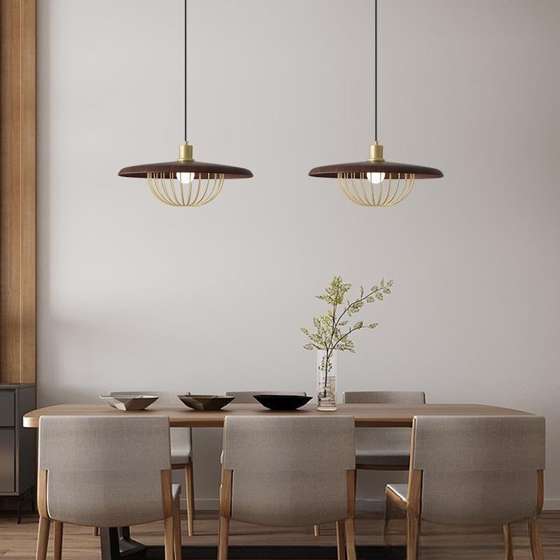 Pendelleuchte Holzoptik Käfig | E27 | LED | Skandinavisch