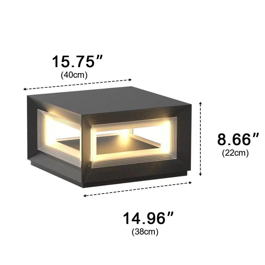 Solar-Pfostenleuchte Außen | LED 3000K | IP65 | Garten & Einfahrt