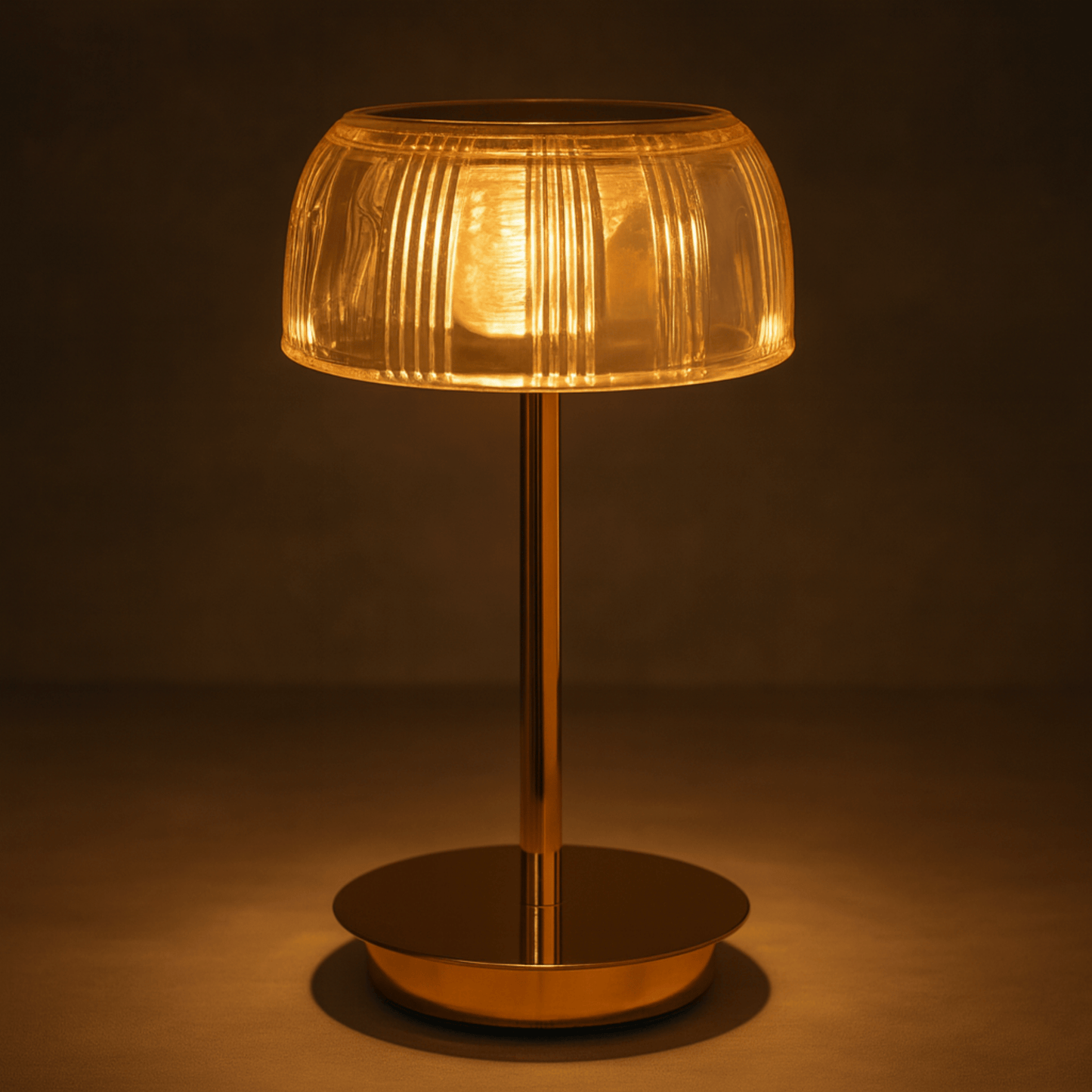 LED-Tischlampe Geriffelt | Wiederaufladbar | Touch | 3 Lichtfarben
