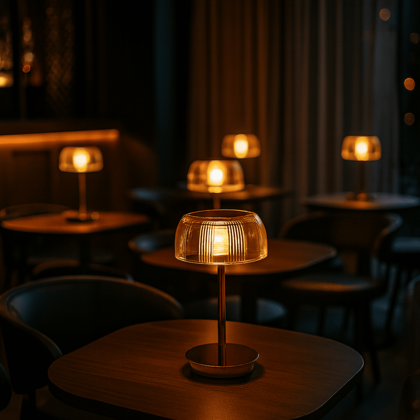 LED-Tischlampe Geriffelt | Wiederaufladbar | Touch | 3 Lichtfarben