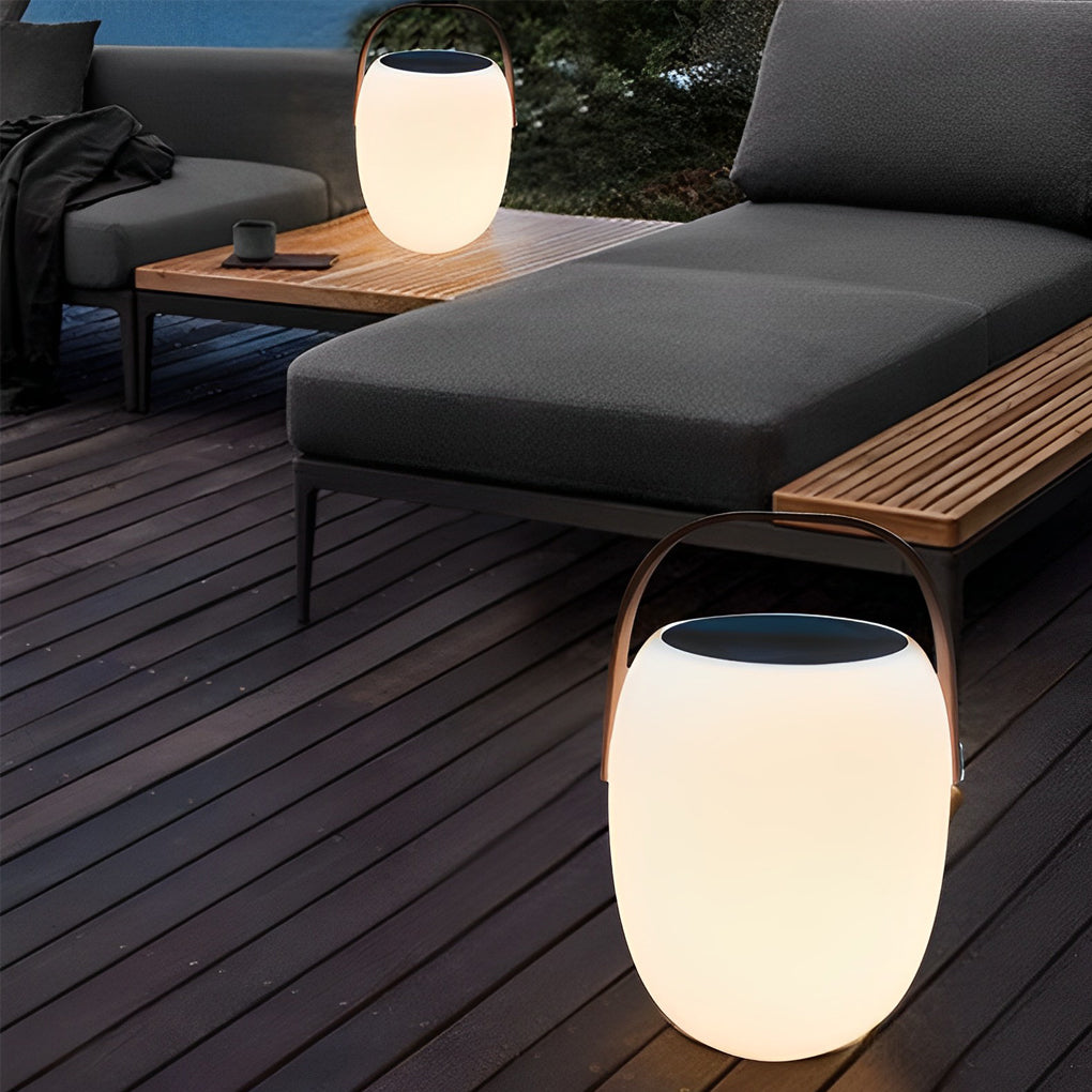 Tragbare Solar-Laterne Außen | LED 3000K | IP65 | Garten & Terrasse