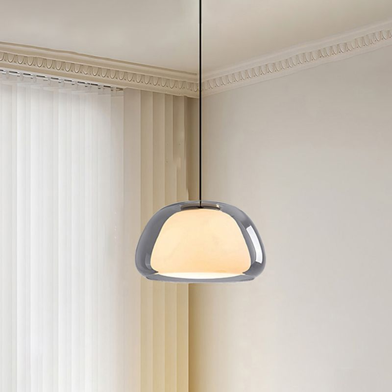 Pendelleuchte | Modernes Milchglas-Design | Höhenverstellbar | E27 Deckenbeleuchtung