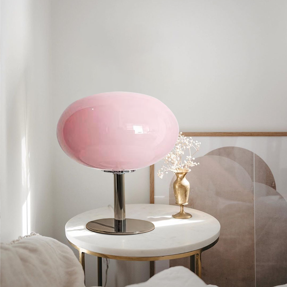 Bauhaus Tischlampe Glas | LED | 3 Lichtfarben | Modern