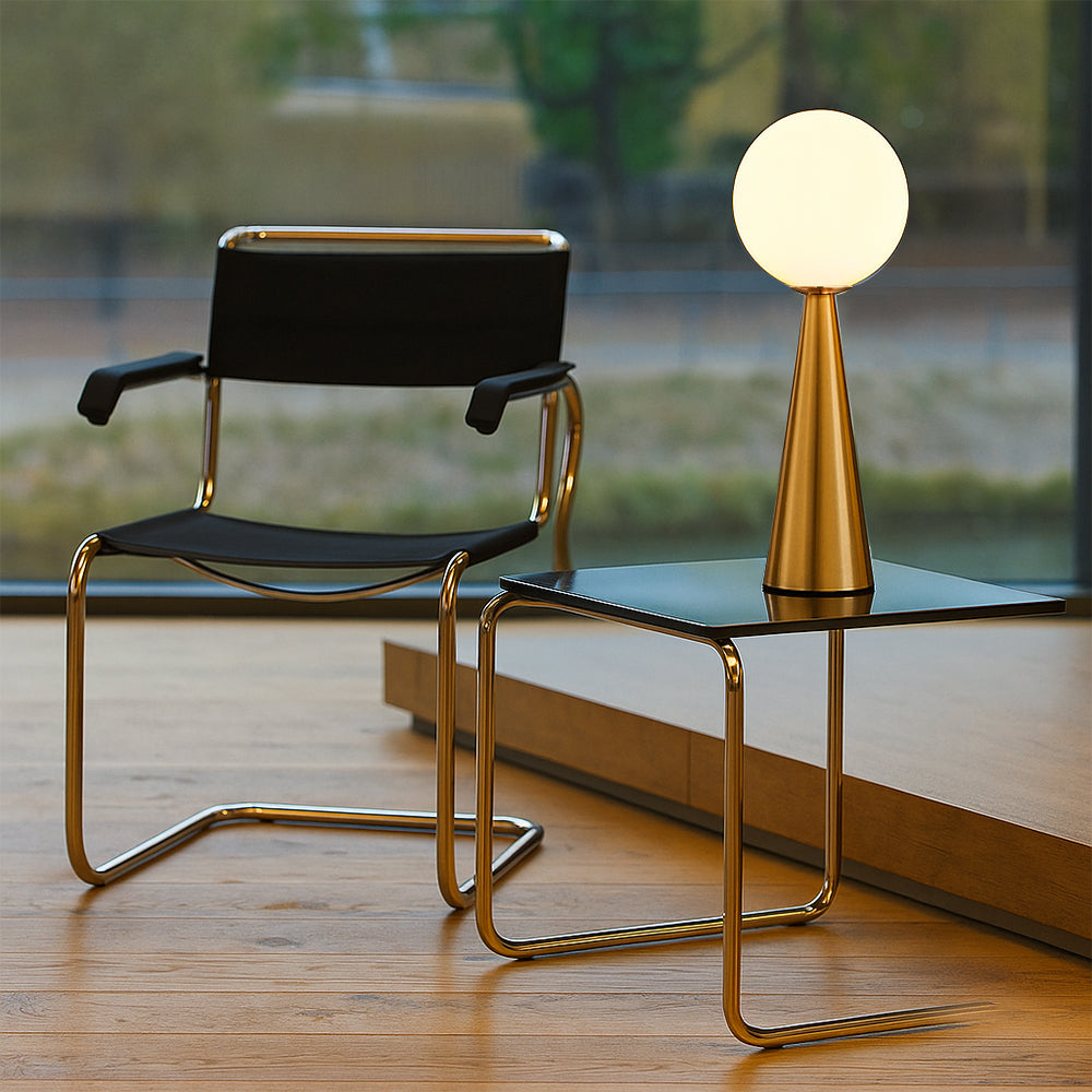 Tischlampe Glas Kugel | E14 | LED | Warmweiß