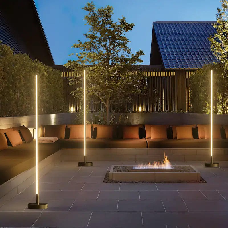 Solar-Stehlampe Außen | LED | IP65 Wasserdicht | Garten & Terrasse