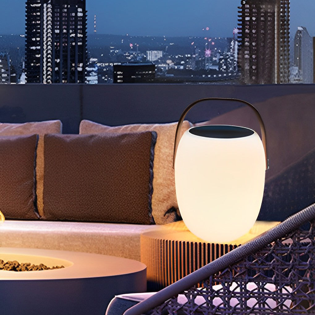 Tragbare Solar-Laterne Außen | LED 3000K | IP65 | Garten & Terrasse