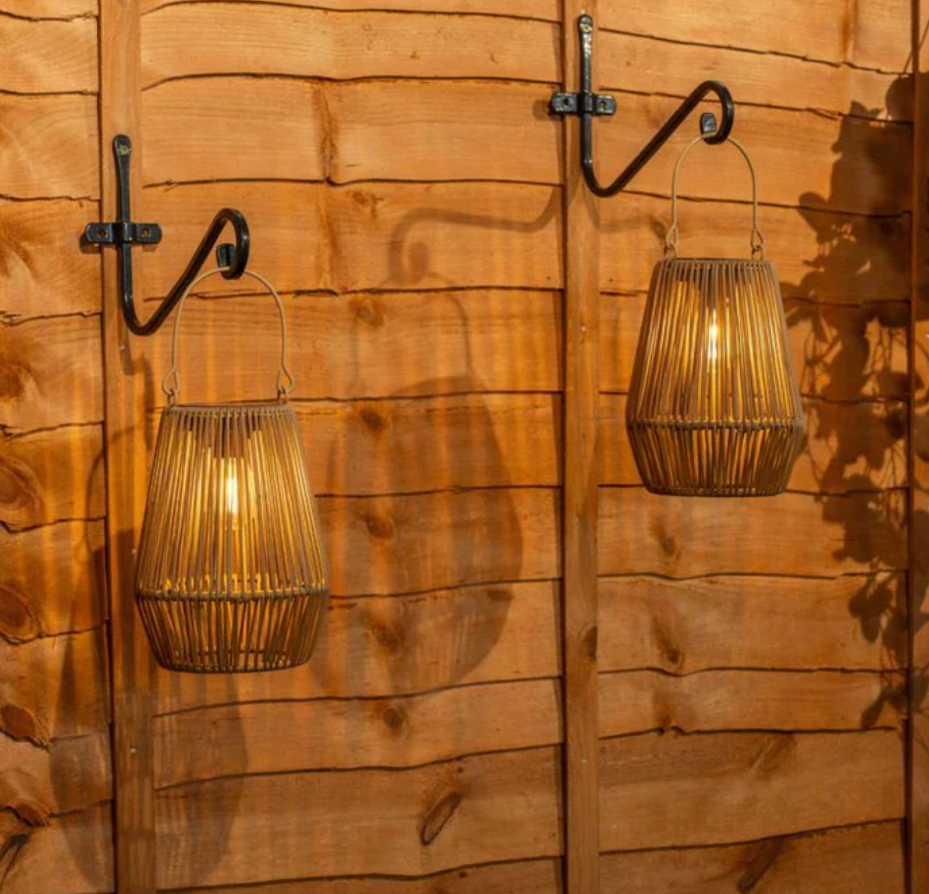 Solar-Tischlampe Rattanoptik | LED | Kabellos | Outdoor