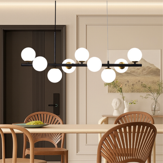 Pendelleuchte Linear Schwarz | LED | Modern | Warmweiß