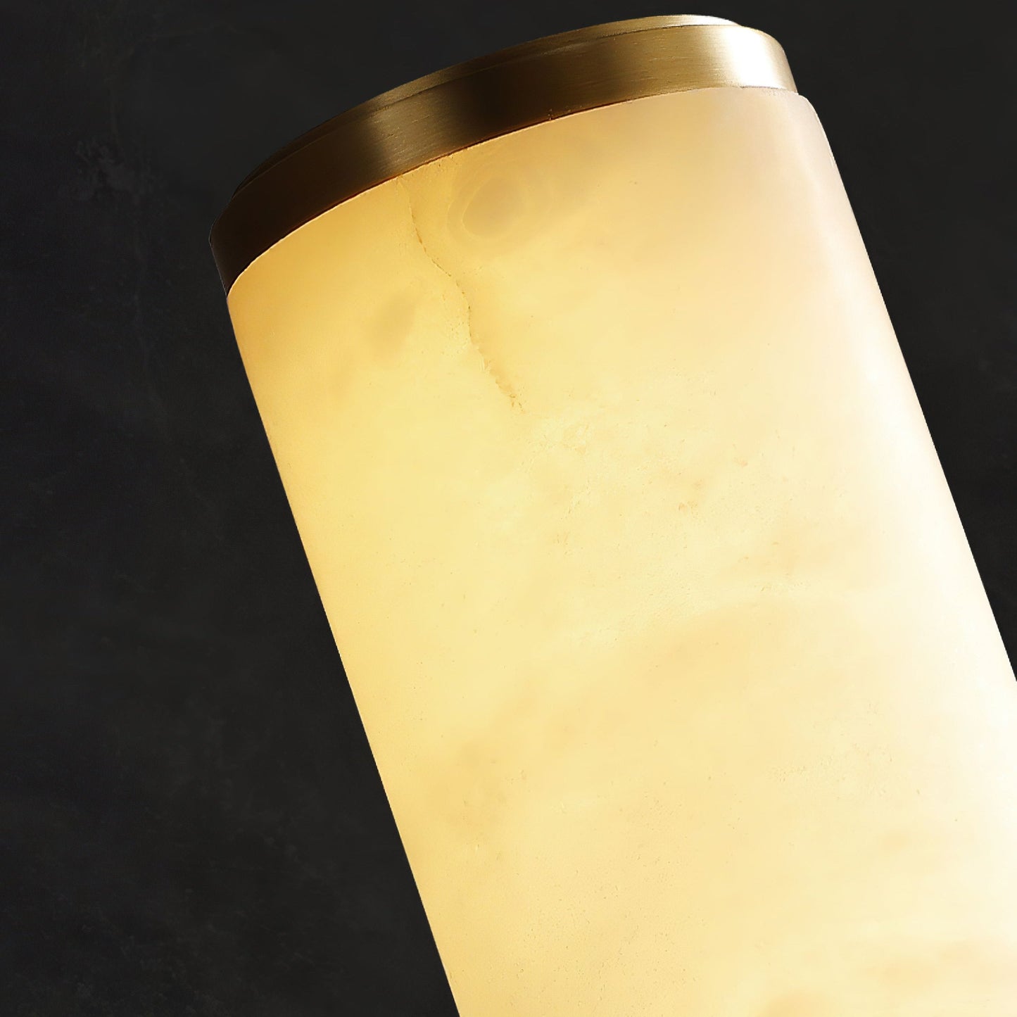 LED-Wandleuchte | Spanischer Marmor-Effekt & Kupfer-Akzente | Warmweißes Licht