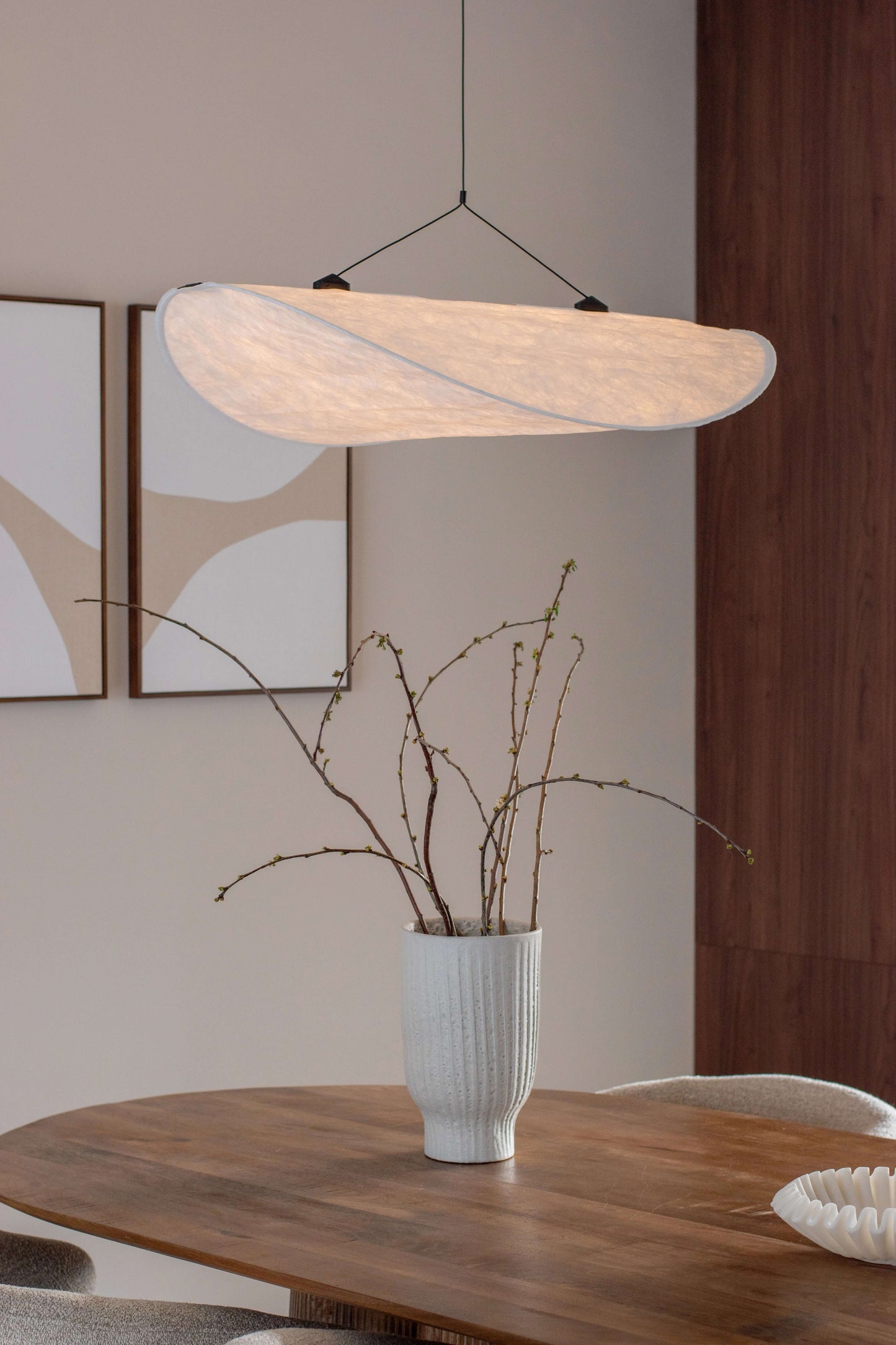 Pendelleuchte | Wabi Sabi & Japandi | Warmweißes Licht | Schlafzimmer & Wohnzimmer