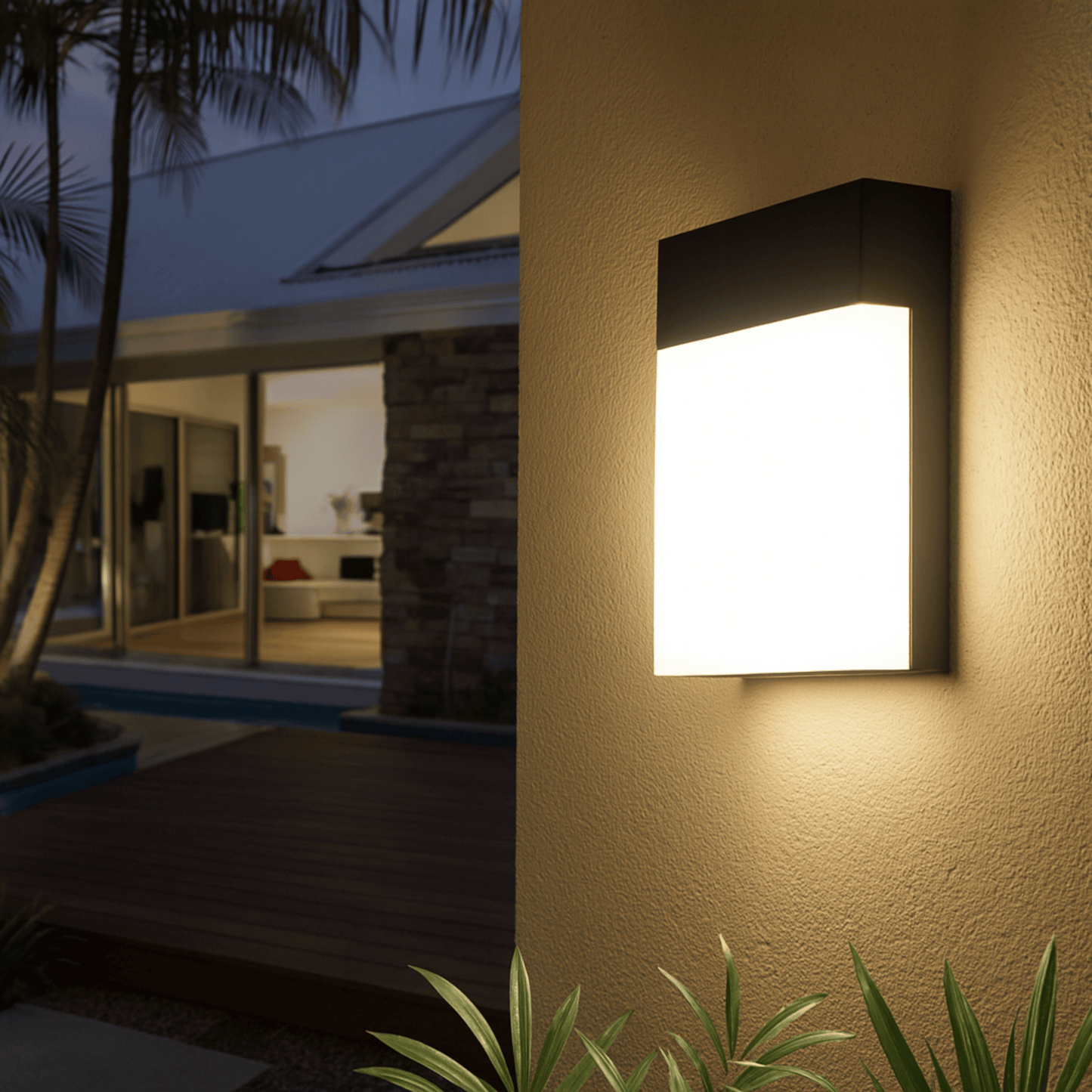 LED-Wandleuchte Außen | 10W | IP65 | Optional Bewegungsmelder