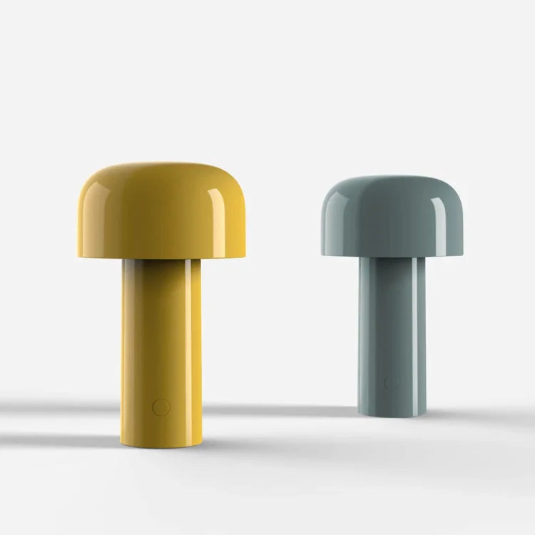 LED‑Tischlampe | Kabellos & Wiederaufladbar | Pilz‑Ambientelicht