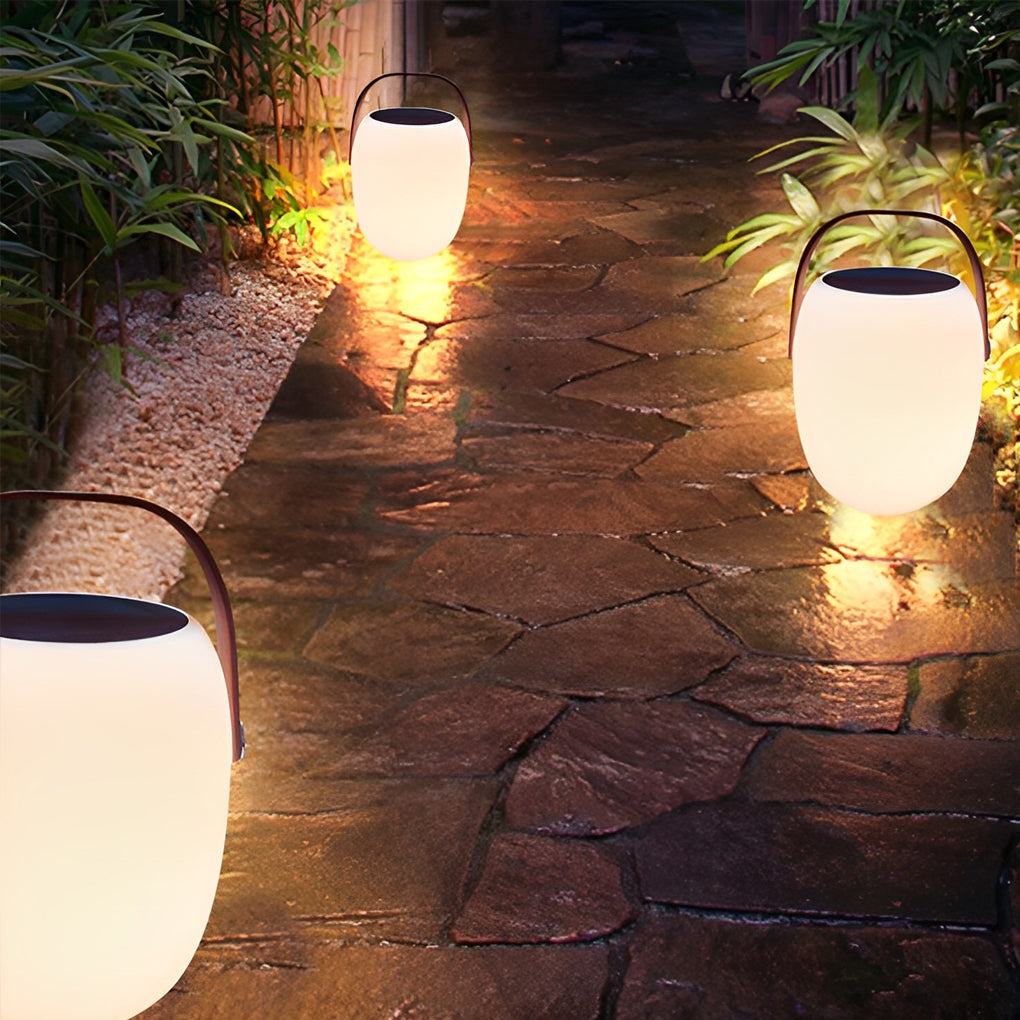 Tragbare Solar-Laterne Außen | LED 3000K | IP65 | Garten & Terrasse