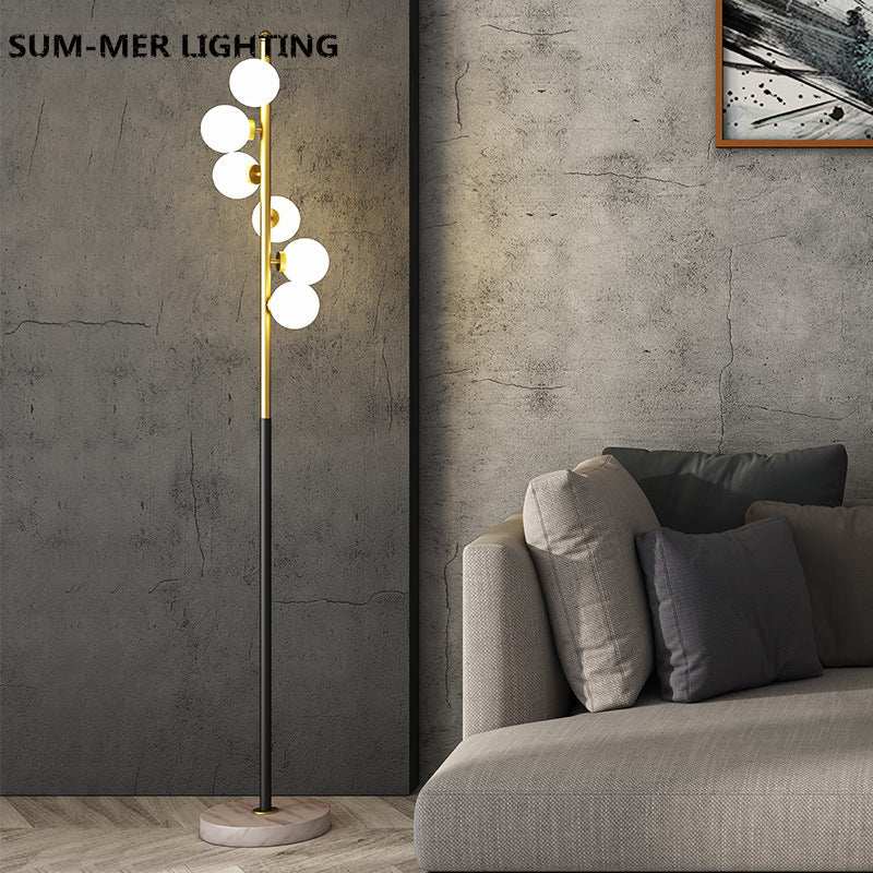 Glas-Stehlampe | Nordic Stil | G9 LED-Licht | Warmweiß / Neutral