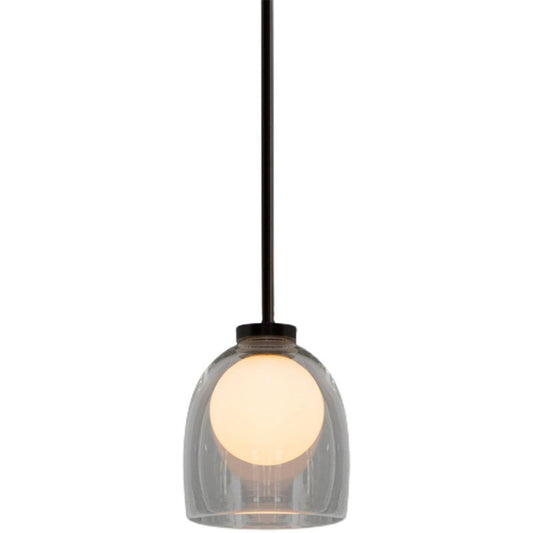Glas-Pendelleuchte | Klarglas oder Rauchglas | G9 LED | Modernes Design