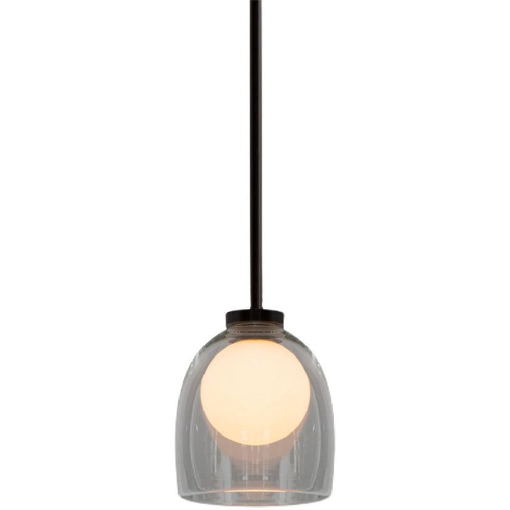 Glas-Pendelleuchte | Klarglas oder Rauchglas | G9 LED | Modernes Design
