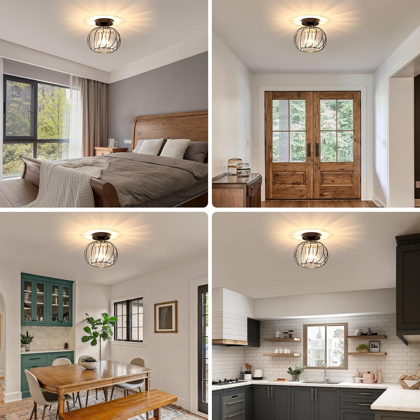 Deckenleuchte Flur | Glas | E27 | Modern