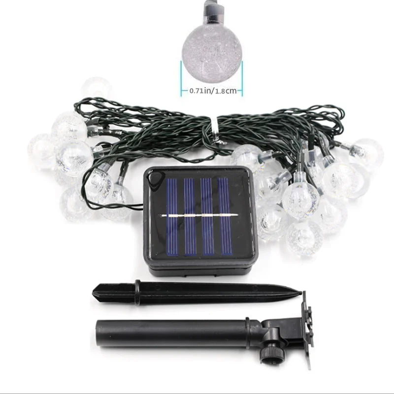 Solar-Lichterkette Kugeln | LED Außen | Automatik | Garten & Balkon