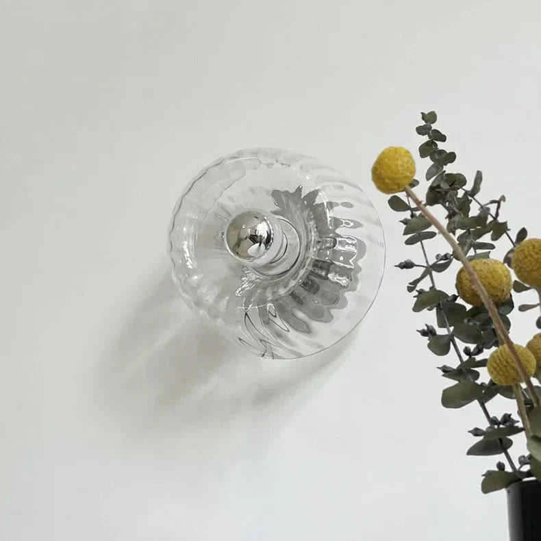 Wandleuchte | Nordischer Bauhaus Stil | Glas & Metall | E14 Akzentbeleuchtung