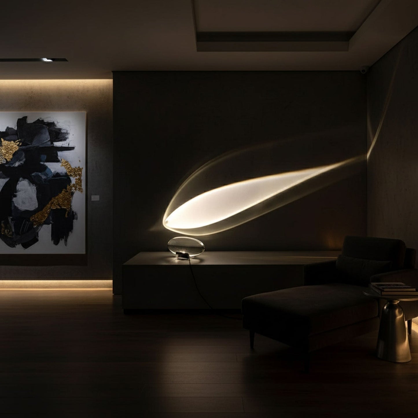 Tischlampe | LED | Kristall & Chrom | Modern Elegant