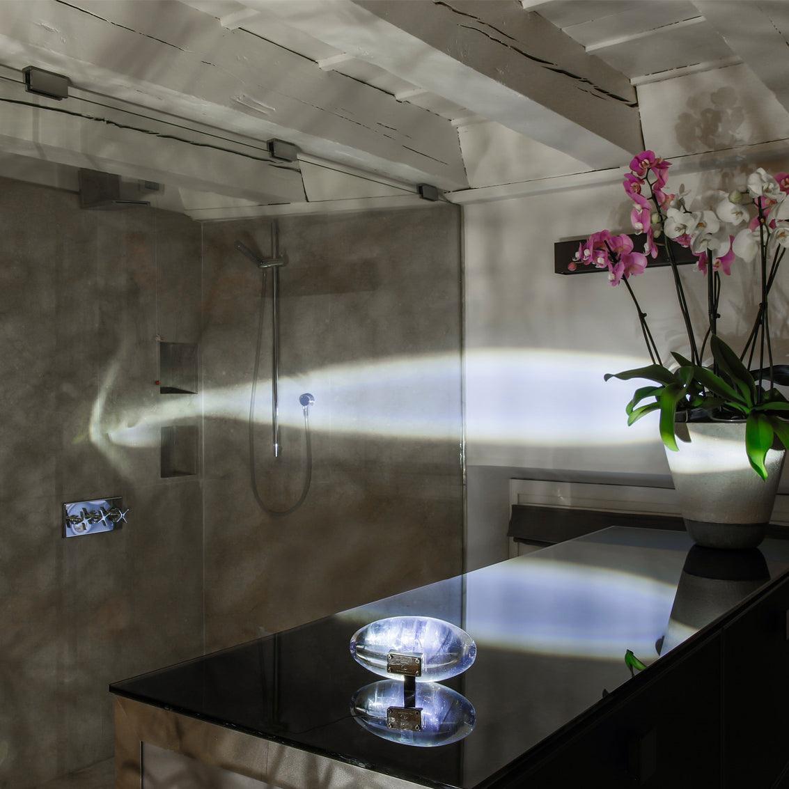 Tischlampe | LED | Kristall & Chrom | Modern Elegant