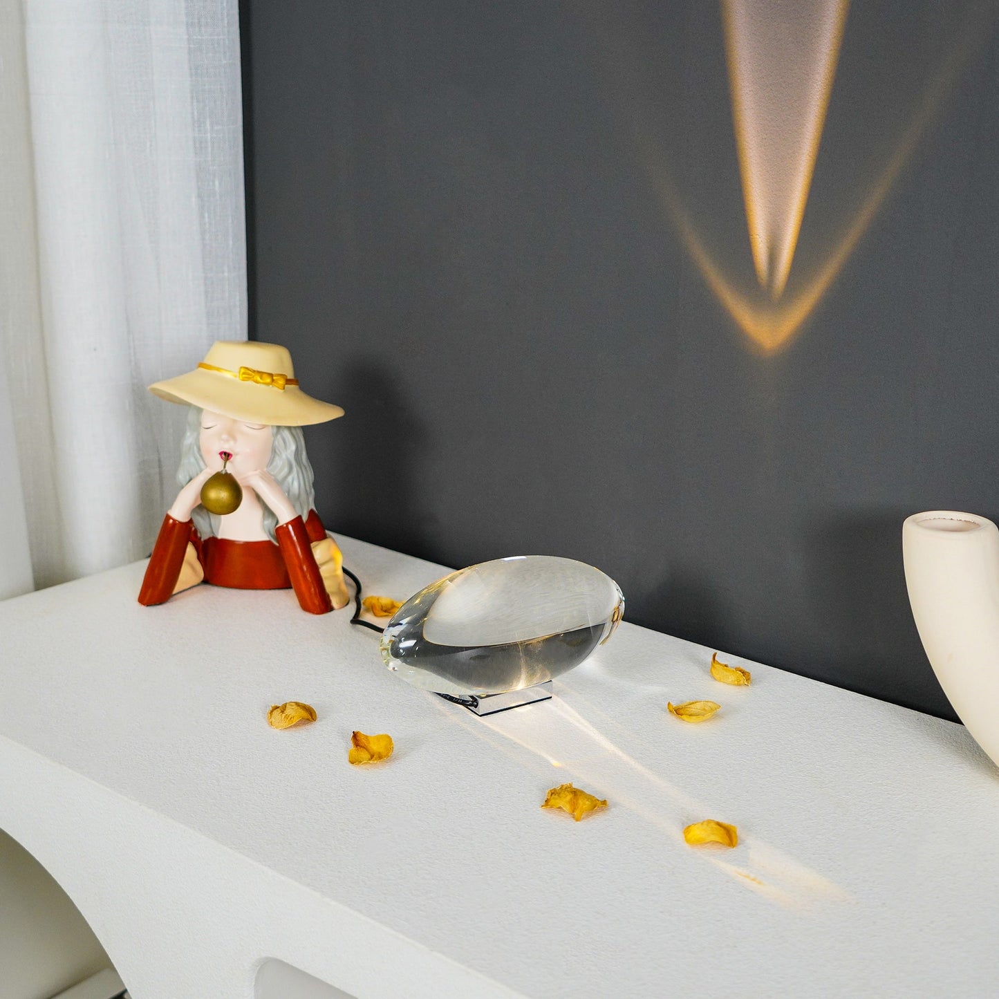 Tischlampe | LED | Kristall & Chrom | Modern Elegant