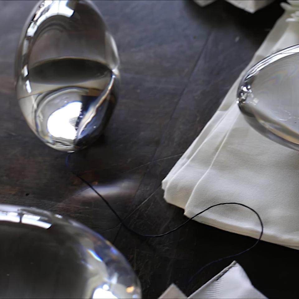 Tischlampe | LED | Kristall & Chrom | Modern Elegant