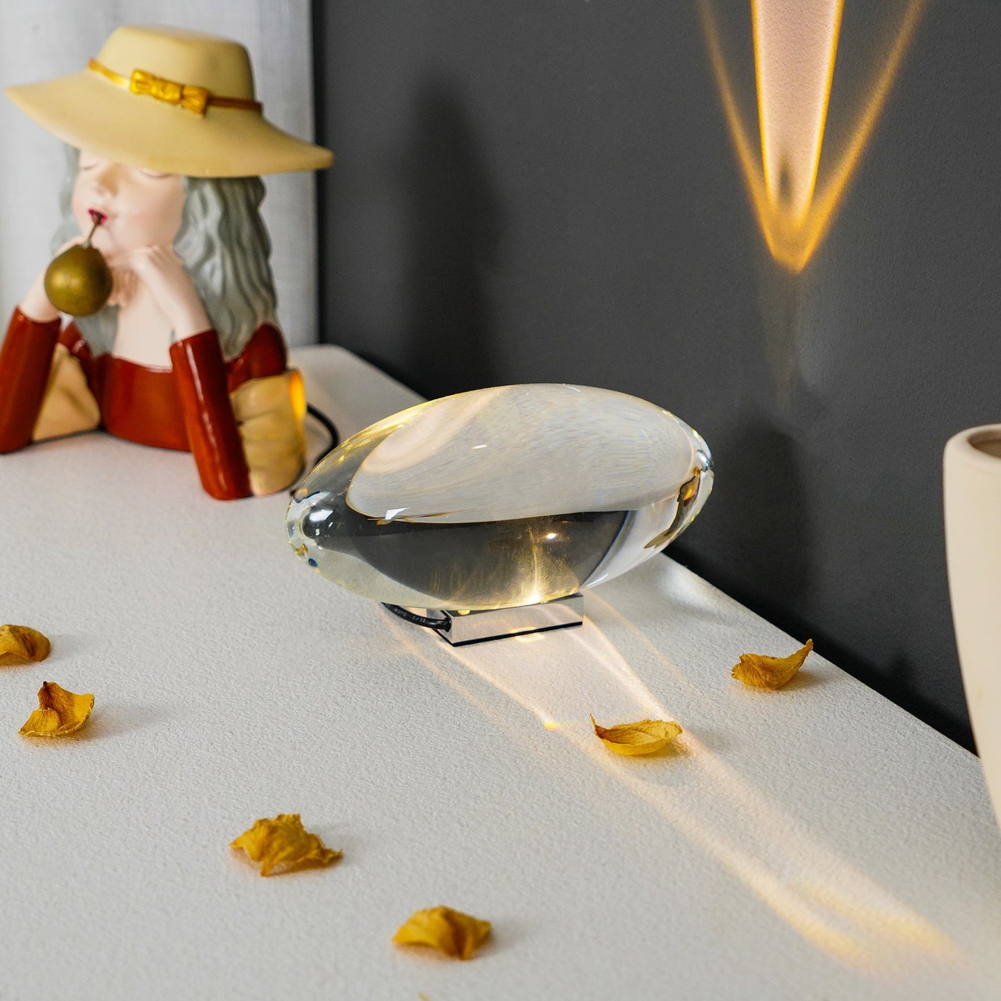 Tischlampe | LED | Kristall & Chrom | Modern Elegant