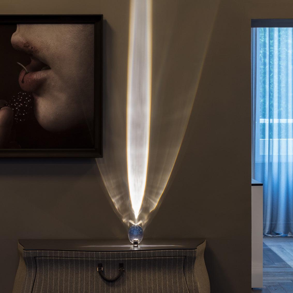 Tischlampe | LED | Kristall & Chrom | Modern Elegant