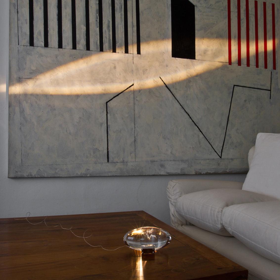 Tischlampe | LED | Kristall & Chrom | Modern Elegant