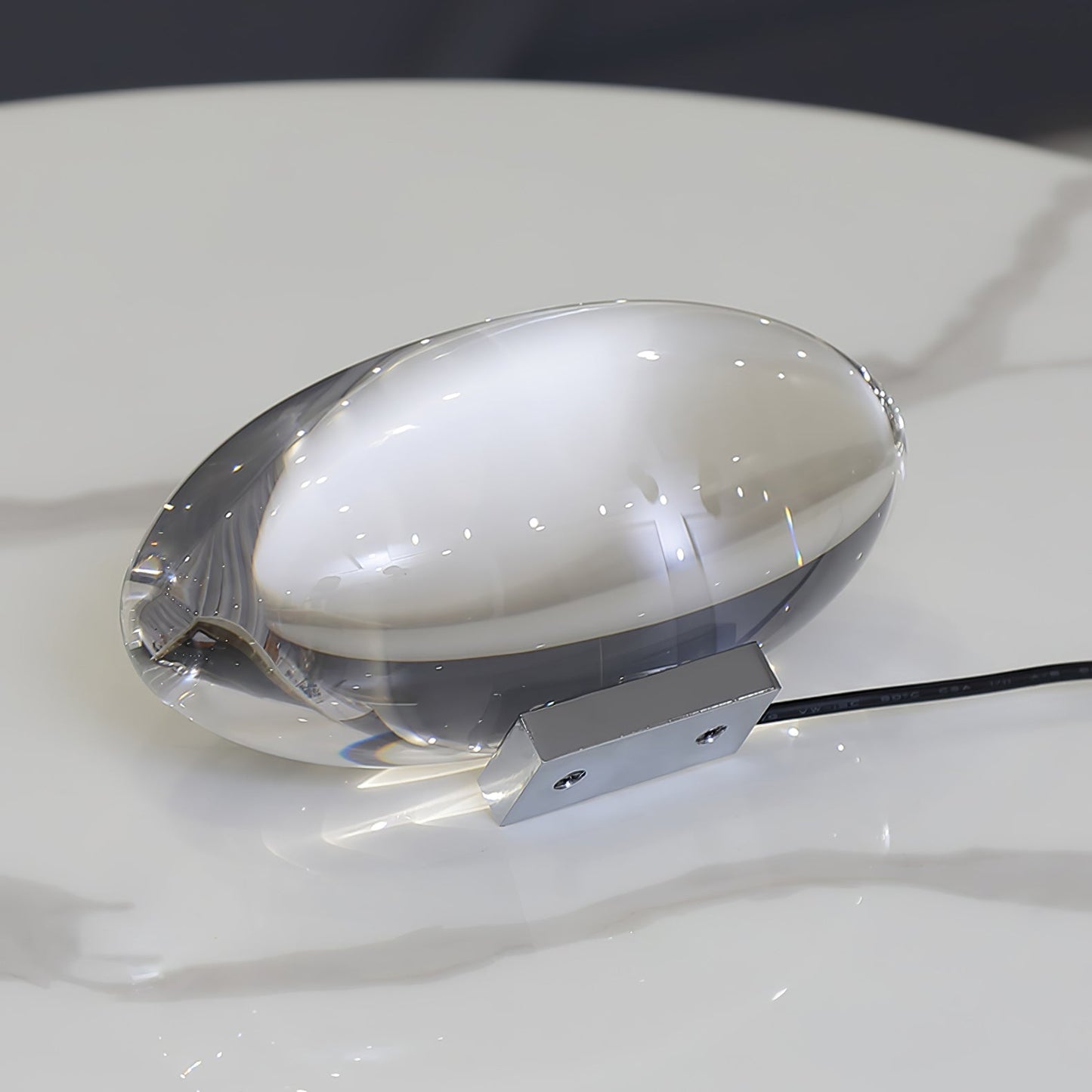 Tischlampe | LED | Kristall & Chrom | Modern Elegant