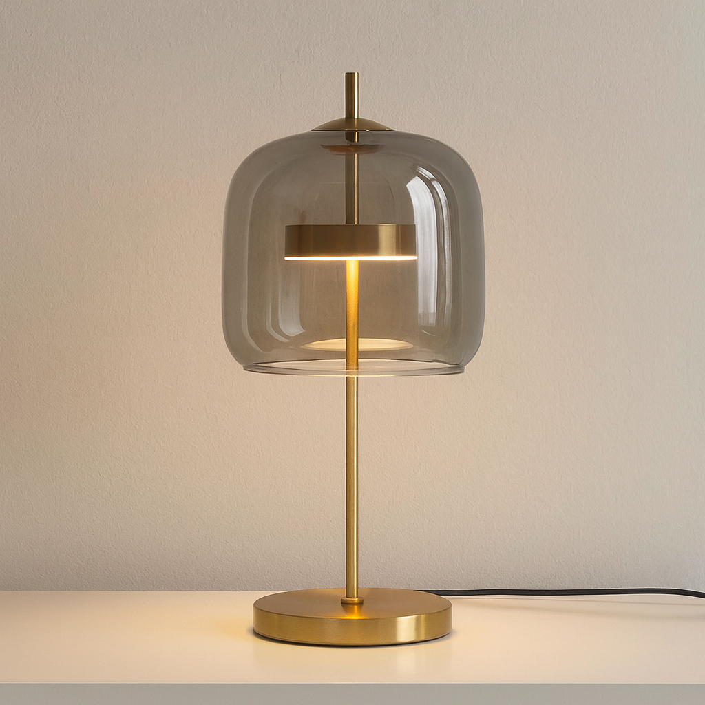 LED-Tischlampe Glas Kugel | Gold | Modern | Indoor