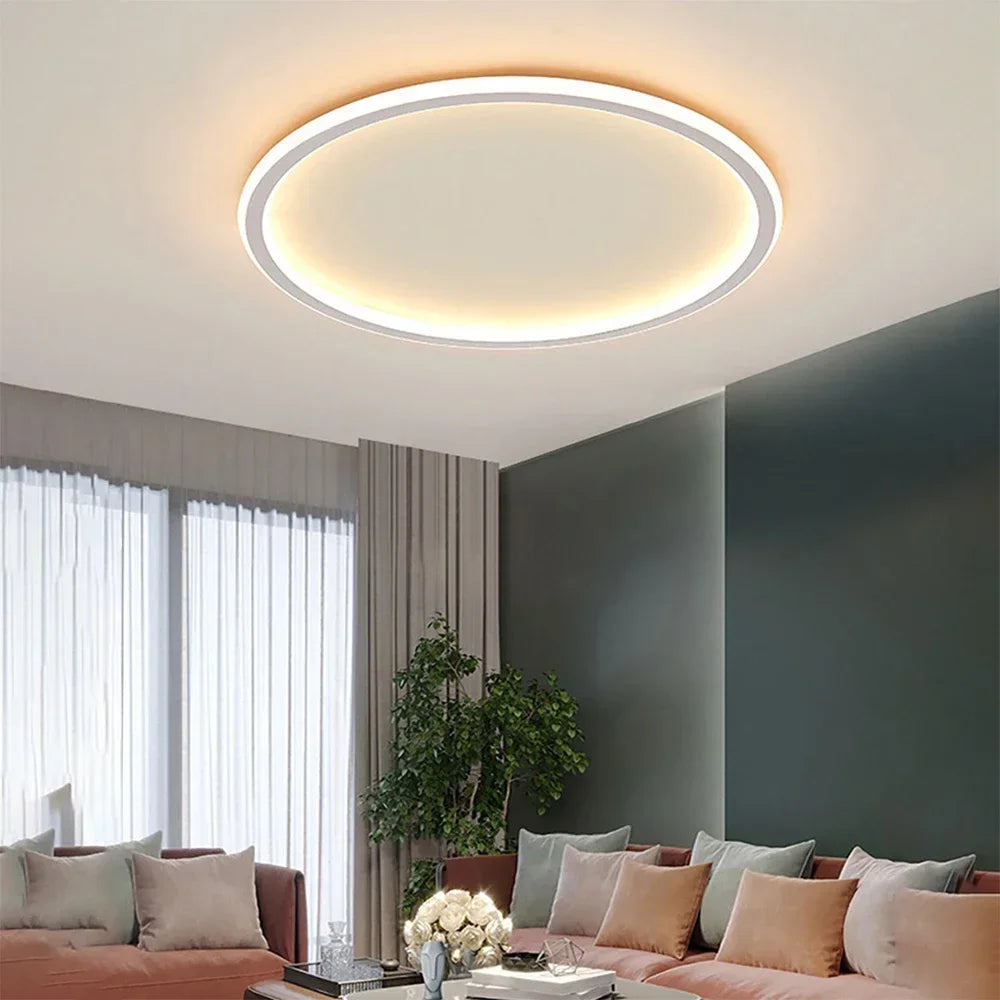 LED-Deckenleuchte | Skandinavischer Stil | Rundes Design | Moderne Wohnraumbeleuchtung