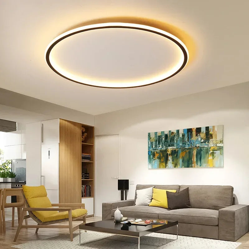 LED-Deckenleuchte | Skandinavischer Stil | Rundes Design | Moderne Wohnraumbeleuchtung