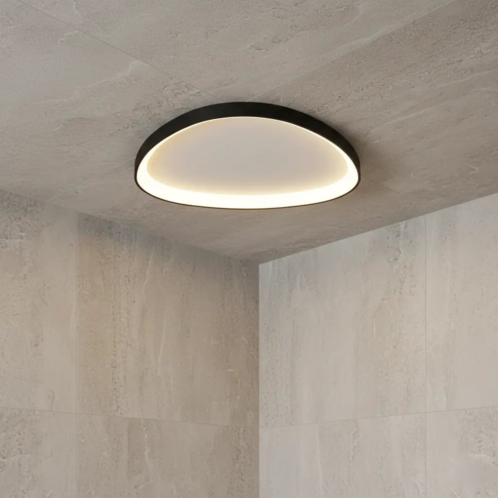 LED‑Deckenleuchte | Skandinavisches Design | Weiß & Schwarz | Wohnzimmer & Schlafzimmer