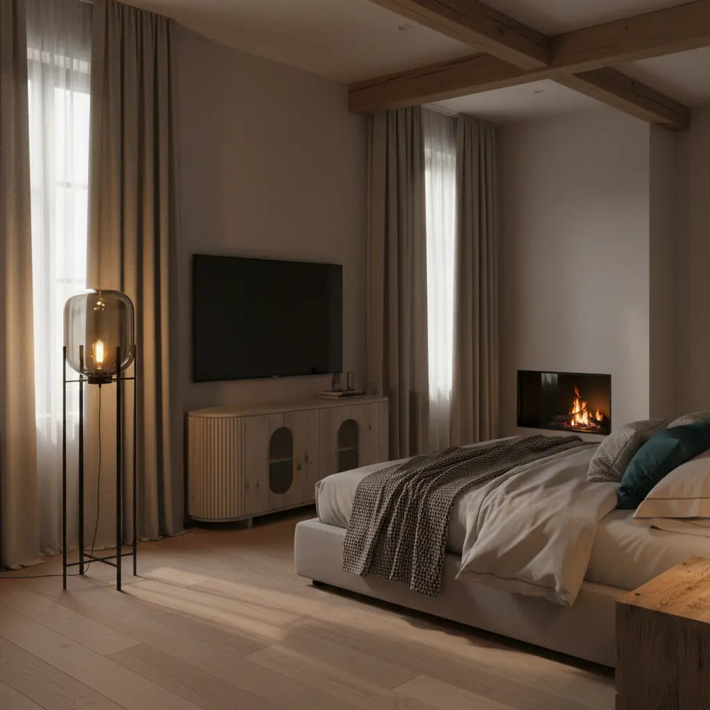 Stehlampe | Modern & Industrial | Dimmbar | Wohnzimmer & Schlafzimmer