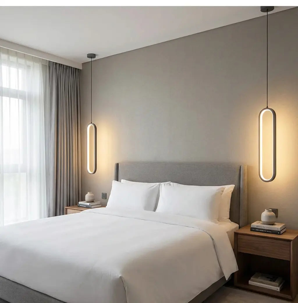 Pendelleuchte | Schwarz & Gold | Modern & Höhenverstellbar | Wohnzimmer & Schlafzimmer