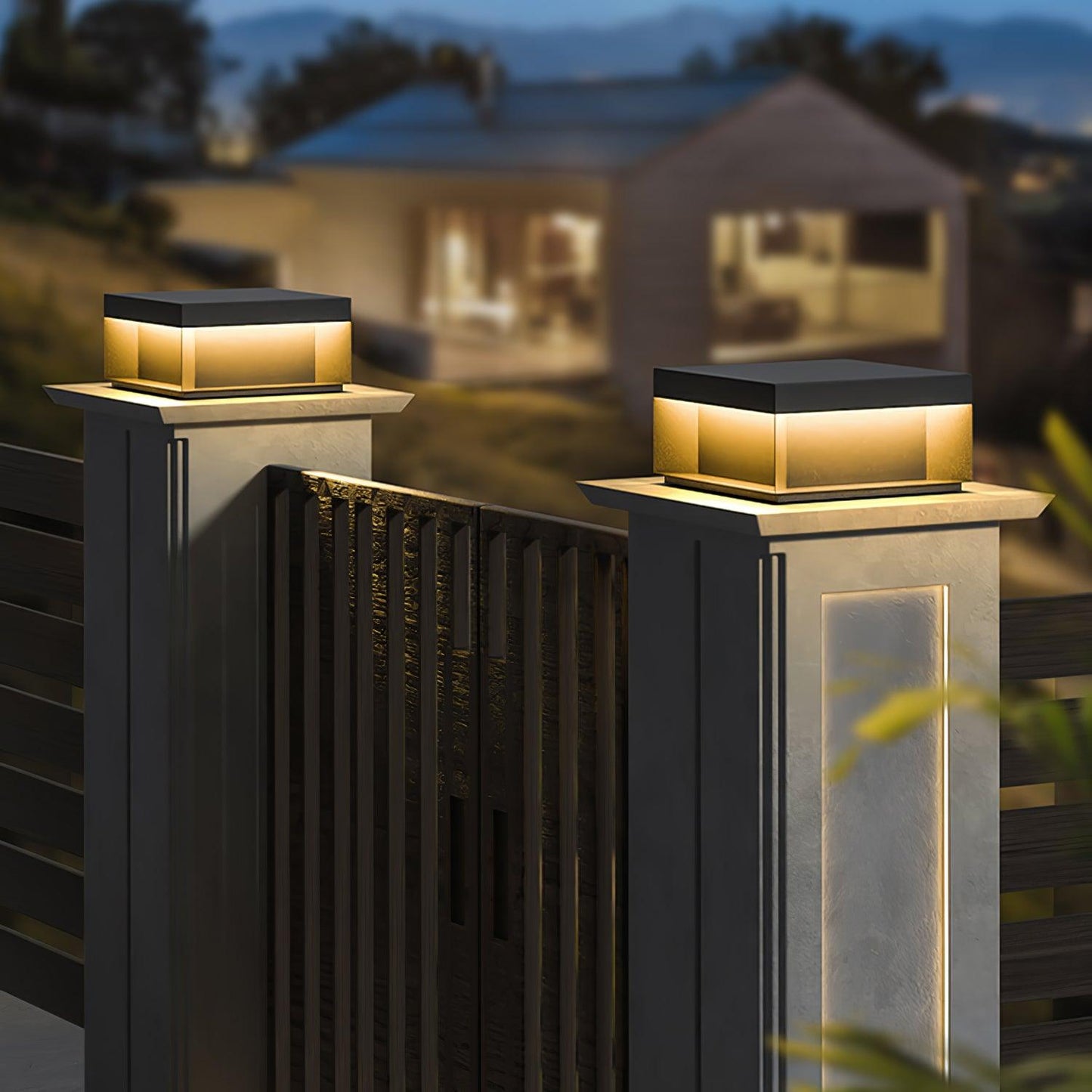 Solar-Pfostenleuchte Außen | LED | IP65 | Garten & Einfahrt