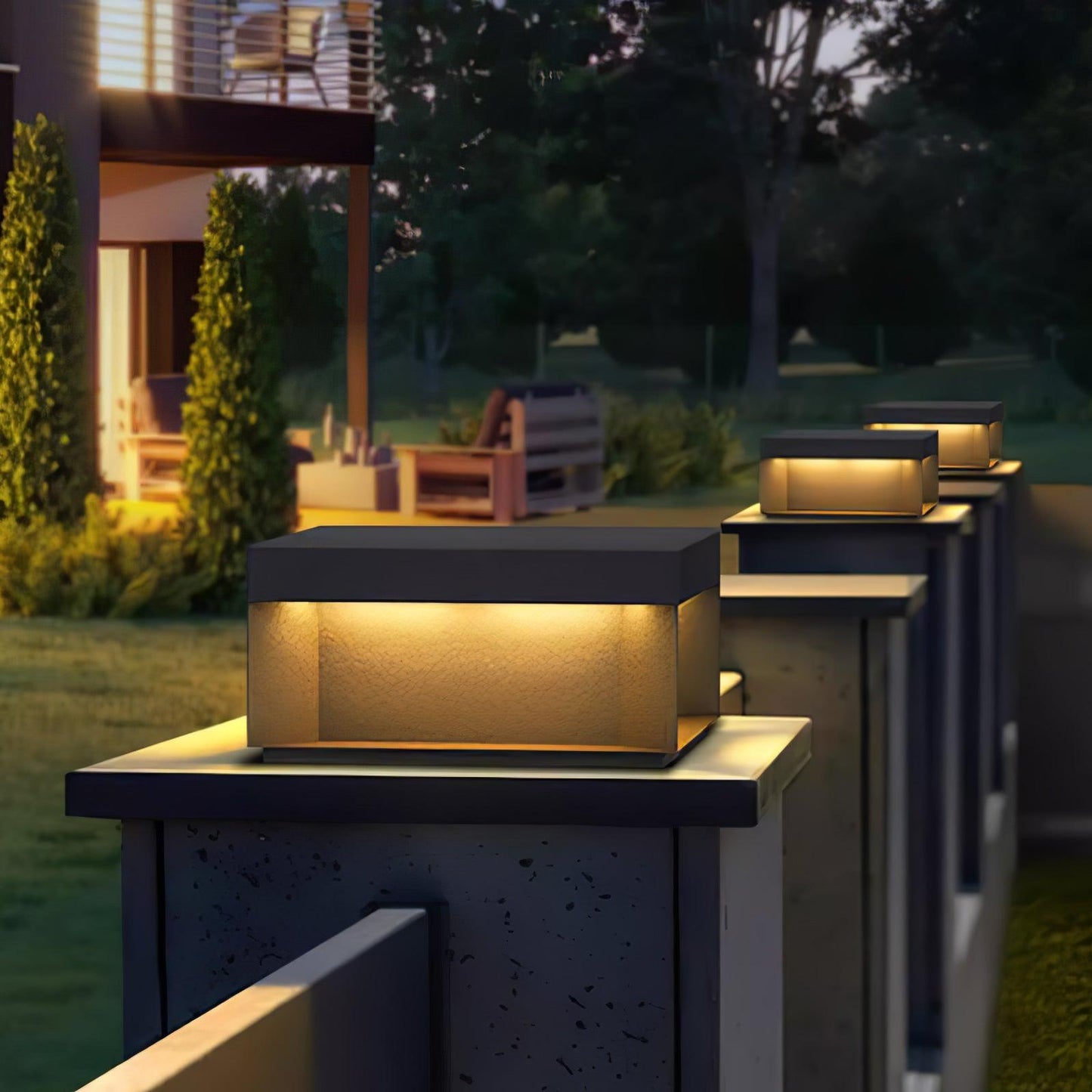 Solar-Pfostenleuchte Außen | LED | IP65 | Garten & Einfahrt